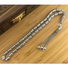 925 Ayar Gümüş Kapsül Kesim Fizyon Tesbih Model 9