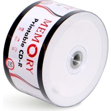 MEMORY Printable Cd-r 700mb 52x 80 Dk 50 Adet Cdm001