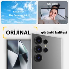 Greenmnky Buddıes Samsung S25 Ultra Uyumlu Kamera Lens Koruyucu (BLACK)