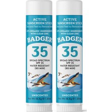 Badger Kokusuz (Mavi) Güneş Kremi Stick 2'li Set