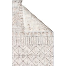 Eko Halı Cozy Czy 02 Grey Beıge Hav Toz Vermez Modern Örgü Dokuma Makine Halısı