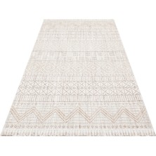 Eko Halı Cozy Czy 02 Grey Beıge Hav Toz Vermez Modern Örgü Dokuma Makine Halısı