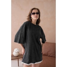 Taş Işlemeli Salaş Basic T-Shirt