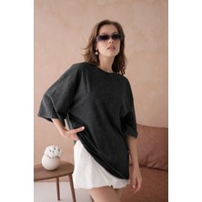 Taş Işlemeli Salaş Basic T-Shirt