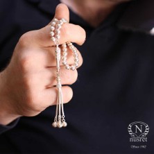 Nusret Takı 925 Gümüş 6 mm Top Tesbih