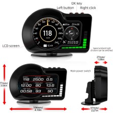 F15 Hud Obd Gelişmiş Fonksiyonlu Araç Veri Ekranı Head Up Display