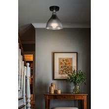 Ronda Tekli Plafonyer Avize Füme