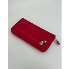 Sanmorris Kadın Krinkıl Kumaş Metal Fermuarlı Kartlık ve Bozuk Para Bölmeli Cüzdan