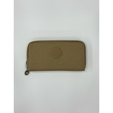 Kadın Krinkıl Model 2 Gözlü Metal Fermuarlı Kartlık ve Bozuk Para Bölmeli Cüzdan