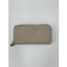 Kadın Krinkıl Model 2 Gözlü Metal Fermuarlı Kartlık ve Bozuk Para Bölmeli Cüzdan