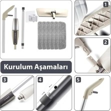 Etabel Sprey Mop Su Deterjan Hazneli 360 Derece Dönen Mikrofiber Bez Temizlik Seti
