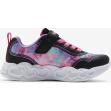 Skechers Infinite Heart Lights - Color Lovin Büyük Kız Çocuk Siyah Spor Ayakkabı 303753L Bkmt