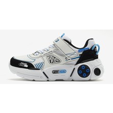 Skechers Gametronix 2.0 Büyük Erkek Çocuk Beyaz Spor Ayakkabı 402270L Wbkb