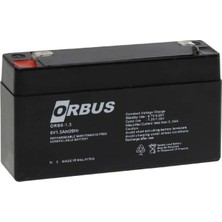 Orbus 6V 1.3AH Bakımsız Tip Kuru Akü