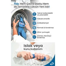 Pella Fabrika Satış Mağazası-Orijinal 4'lü Antrasit Gri Mikrofiber Temizlik Bezi-Ithal Ürün-Atiye & Selçuk Türkal, 60x40 Cm