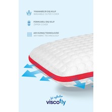 Visco Collagen Ortopedik Yastık - Orta Sertlik - 53  cm  * 39  cm  * 15  cm  - Neon Pembe