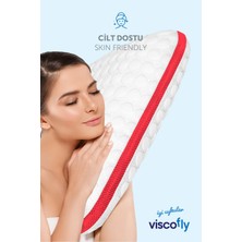 Visco Collagen Ortopedik Yastık - Orta Sertlik - 53  cm  * 39  cm  * 15  cm  - Neon Pembe