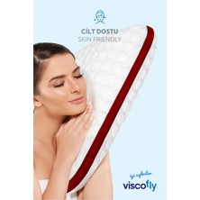 Visco Fly Visco Collagen Ortopedik Yastık - Orta Sertlik - 53  cm  * 39  cm  * 15  cm  - Bordo