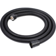 Spiral Duş Hortumu Paslanmaz 150 cm Siyah