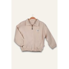 Erkek Çoçuk Gabardin Ceket - Taş Rengi
