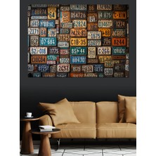 Nostaljik Plaka Koleksiyonu Tablosu Dekoratif Kanvas - Mdf Ahşap Tablo