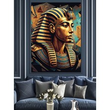 Firavun Kadın Portresi Dekoratif Kanvas - Mdf Ahşap Tablo