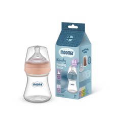 MOOMA Kindy Antikolik PP Biberon 150 ml – 0–6 Ay (Yavaş Akış) – Old Rose