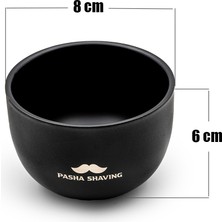 Pasha Shaving Avuç Içi Çelik Tıraş Kasesi, Çift Katmanlı Dayanıklı Seyahat Boy , 8cm x 6cm Boyutlarda Mükemmel Dizayn