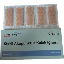 Hualong Akupunktur Iğnesi Kulak Iğnesi Bantlı 0.22X1.7 mm 100LÜK paket 1000ADET 10 kutu 