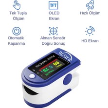 Acura Ac-60 Oksimetre OLED Ekranlı Nabız ve Oksijen Ölçer