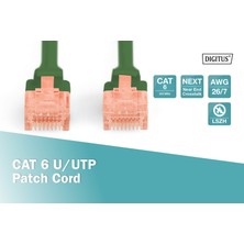 Assmann Digitus DK-1617-005/G 0,50 mt Cat6 AWG26/7 Lszh Utp Yeşil Patch Cord Kablo