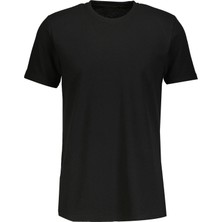 Karvon Bisiklet Yaka T-Shirt Siyah Renk Erkek Tişört