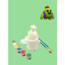 Vitrin XL Brawl Stars Spike Karakteri 3D Figür Boyama Seti