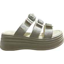 Orijinal Guja 409-1 Fiyonklu Ortopedik Dolgu Topuk Şık Bayan Terlik