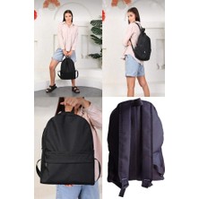 Siyah Sırt Günlük Kullanım Spor Çantası Okul Çantası