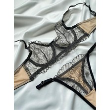 Dantelli Bralet Takım  Iç Çamaşır Takımı Sütyen Tanga Set Dantelli Sütyen Kadın Iç Giyim Giyim