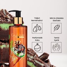 EvyLaure Menthe Chocolat Parfümistik Duş Jeli Çikolata ve Mint Ekstraktlı Yoğun Nemlendirici 300 ml