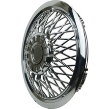 Jant Kapağı Kırılmaz Telli 13" Abs Krom Paslanmaz 4'lü (Takım Olarak)