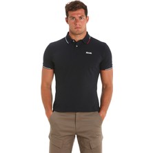 Slam Lacivert Erkek Polo Yaka Regular Fit T-Shirt A108001S00_DECK Lgt Pique