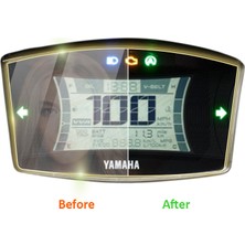 IPG Yamaha 2021-2024 Nmax 125 - 155 Için Ipg Anti-Glare Yansıma Önleyici Mat Ekran Koruyucu