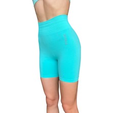 Seamless Toparlayıcı Mint Kısa Spor Tayt