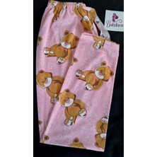 Bukadınca Pembe Ayıcık Desenli Pijama Altı