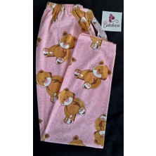 Bukadınca Pembe Ayıcık Desenli Pijama Altı