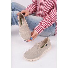 Kadın Bej Memory Foam Clima Comfort Günlük Ayakkabı
