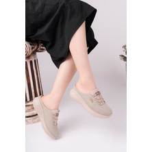 Kadın Bej Memory Foam Clima Comfort Sabo Terlik