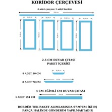Diecor Dekoratif Boyanabilir Antre ve Koridor Çerçevesi, Duvar Çıtası