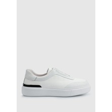 Beyaz Deri Erkek Ayakkabı