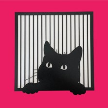 Sevimli Kedi Duvar Panosu Seti ( Dörtlüset)