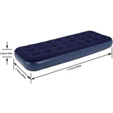 Alpotekno® Tek Kişilik Yumuşak Şişme Yatak