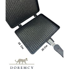 Doremcy Iç Dış Granit Döküm Ocak Üstü El Tost Makinesi